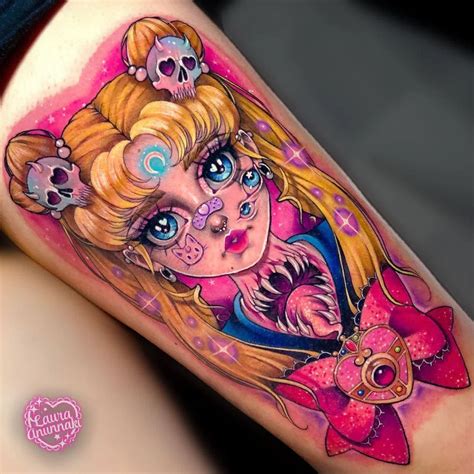 mujer tatuajes anime|Tatuaje anime mujer